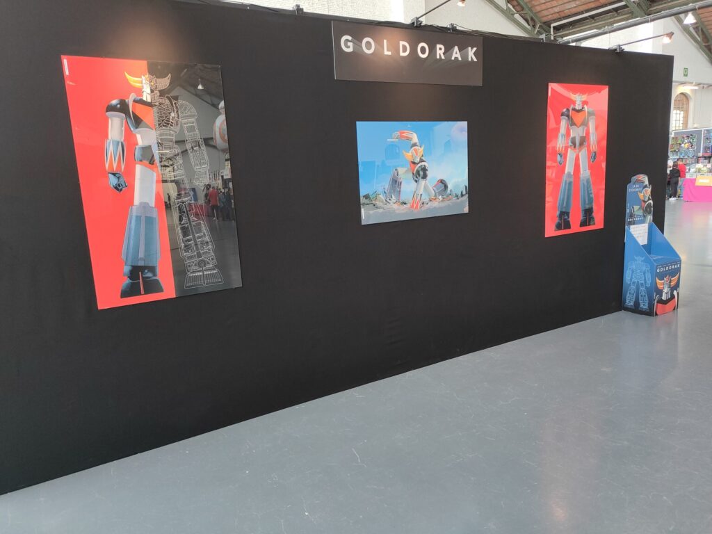 Esposition Goldorak au festival de la BD 2022 de Bruxelles