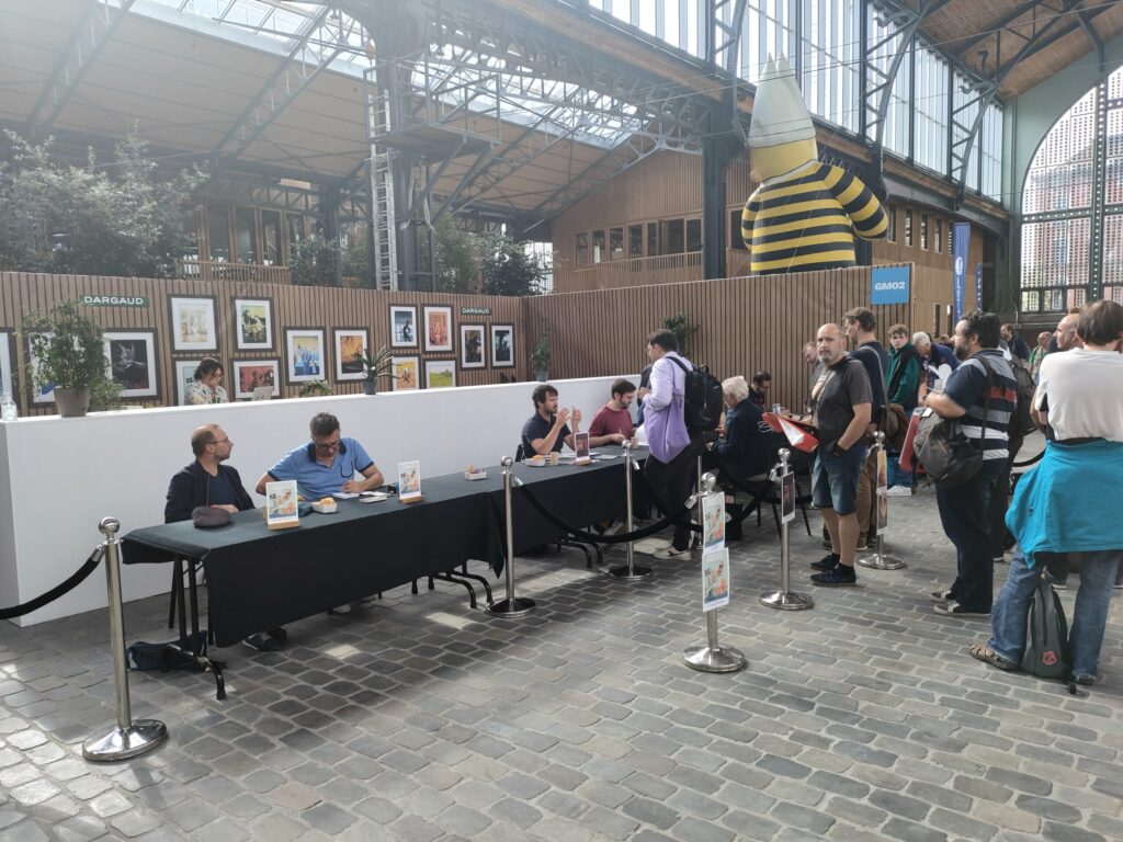 Photo séance de dédicace Dargaud au festival de la BD 2022 de Bruxelles