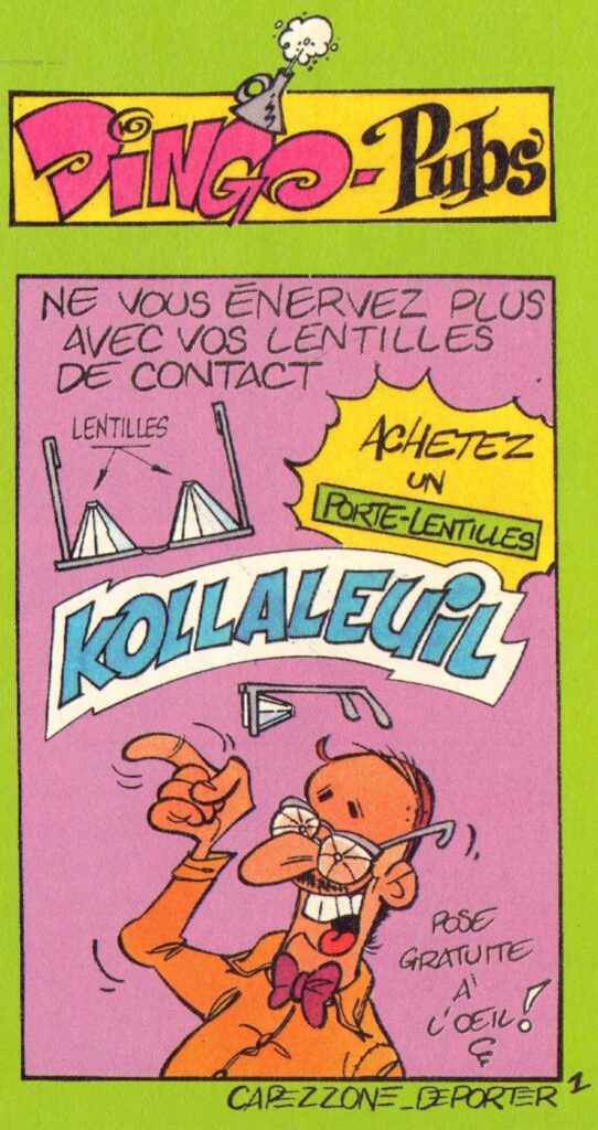 Dessin des Dingo pubs par Deporter et Capezzone