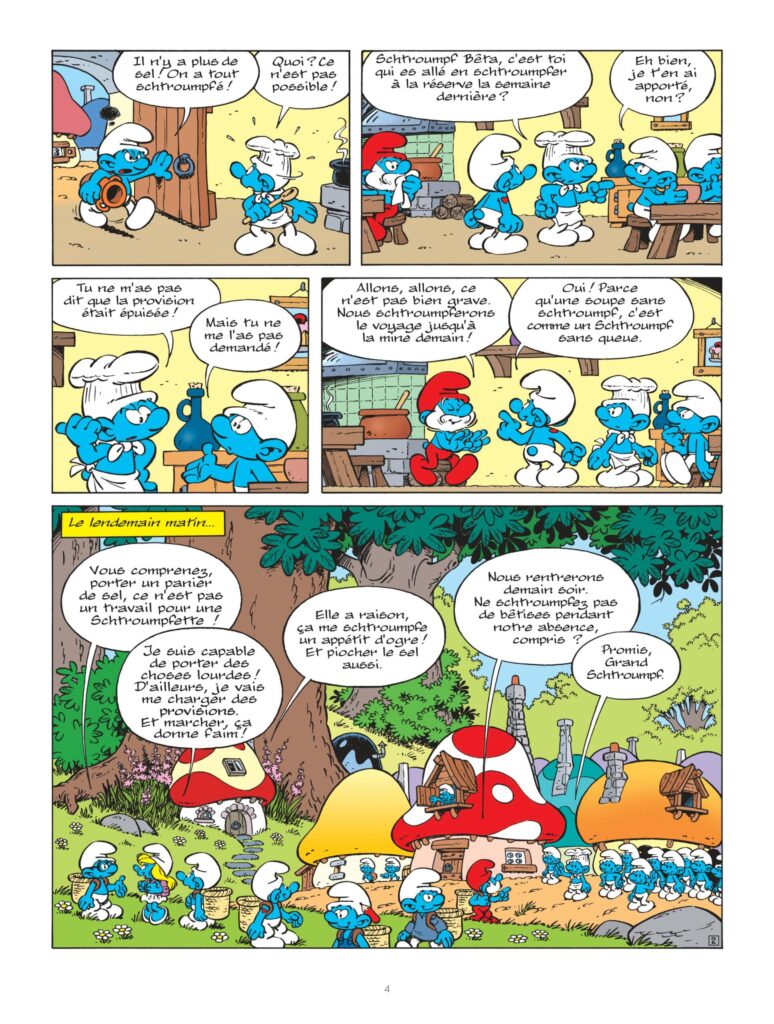 Planche 2 de l'album Les Schtroumpfs et les enfants perdus