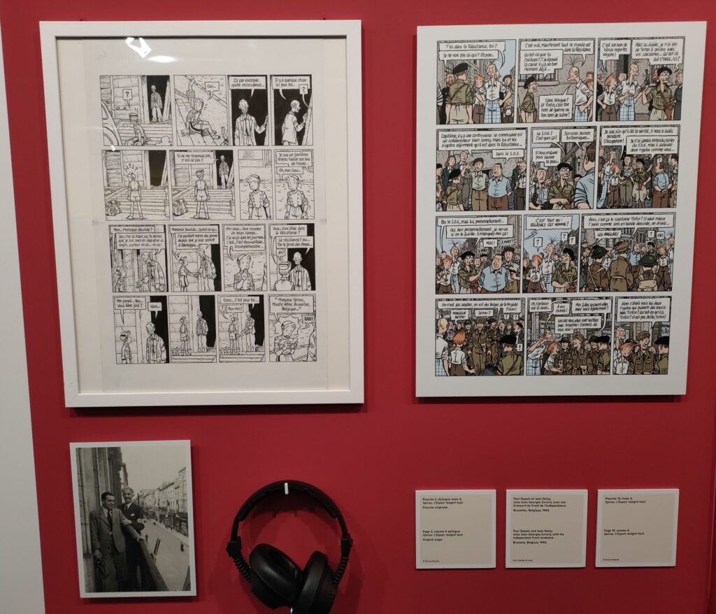 Planches d'Emile Bravo à l'exposition « Spirou dans la tourmente de la Shoah »