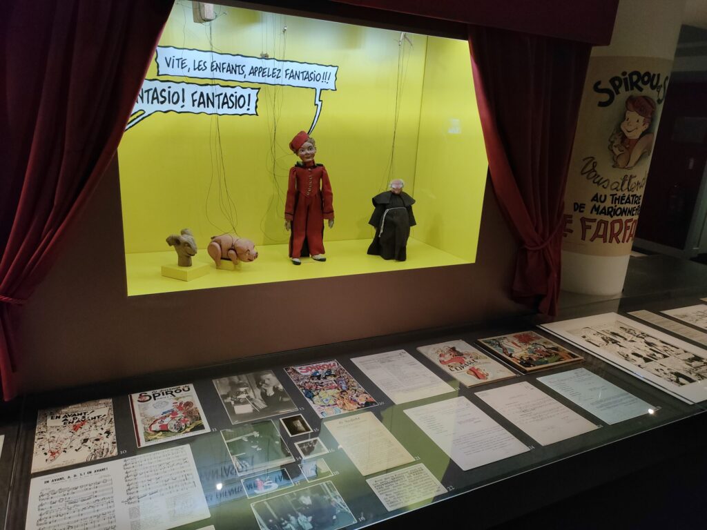 Marionnettes du Farfadet à l'exposition « Spirou dans la tourmente de la Shoah »