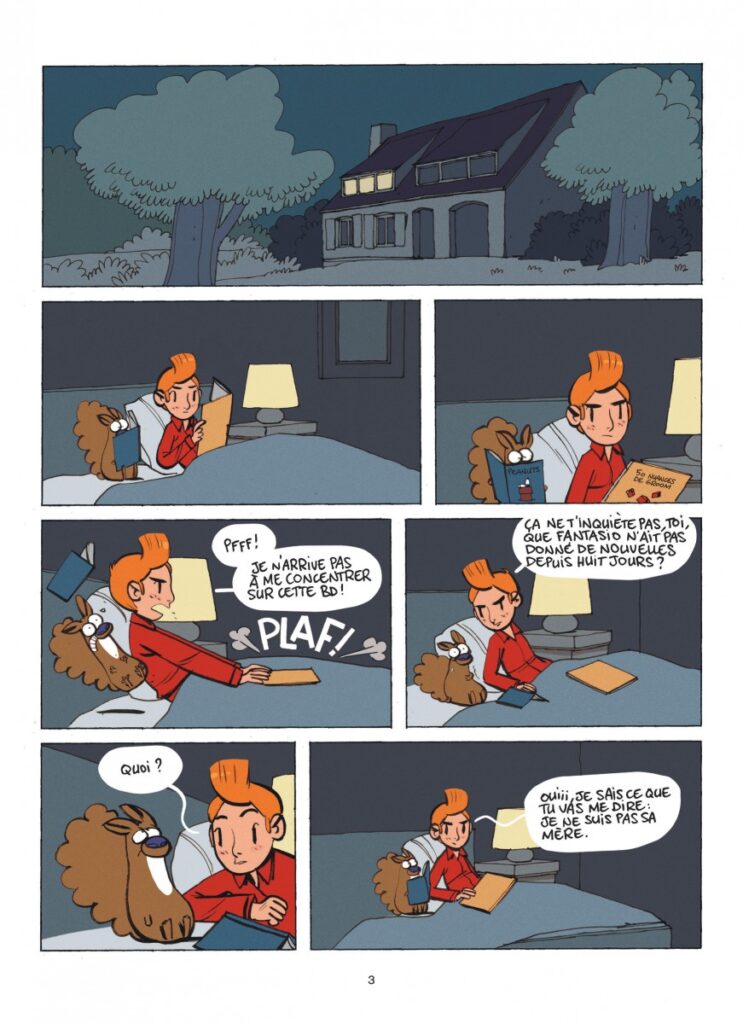 Page 3 de Spirou chez les fous