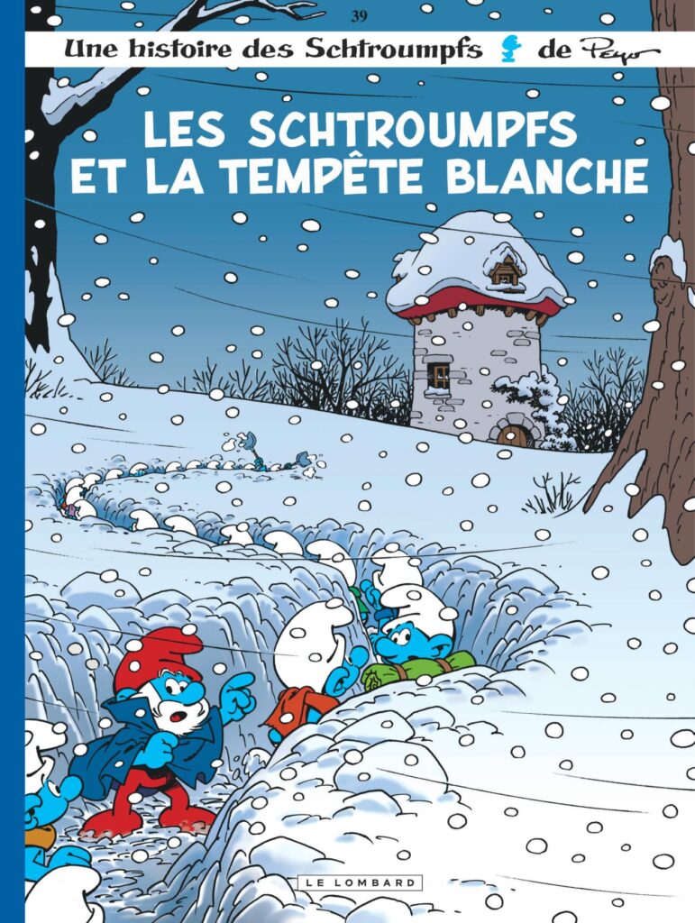 Couverture de Les schtroumpfs et la tempête blanche