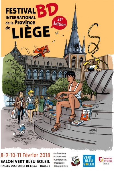 Affiche du festival de Liège en BD 2018