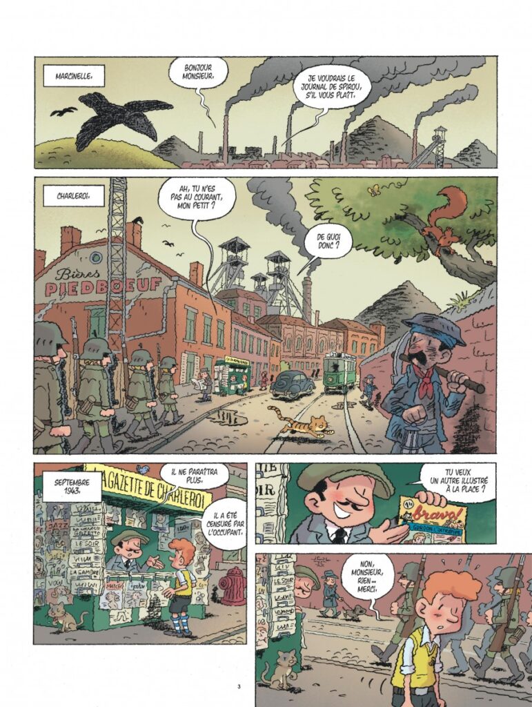 Planche 1 de l'album Un ami de Spirou est franc et droit...