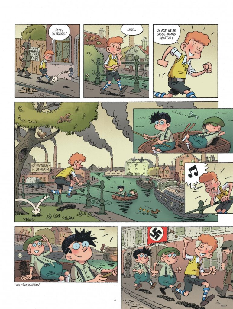 Planche 2 de l'album Un ami de Spirou est franc et droit...