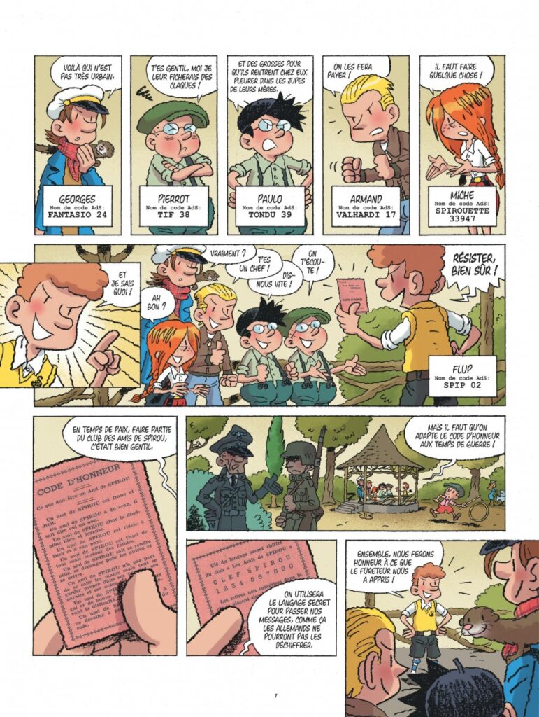 Planche 5 de l'album Un ami de Spirou est franc et droit...