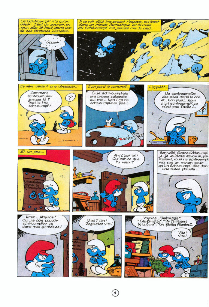 Page 4 de l'album Le Cosmoschtroumpf