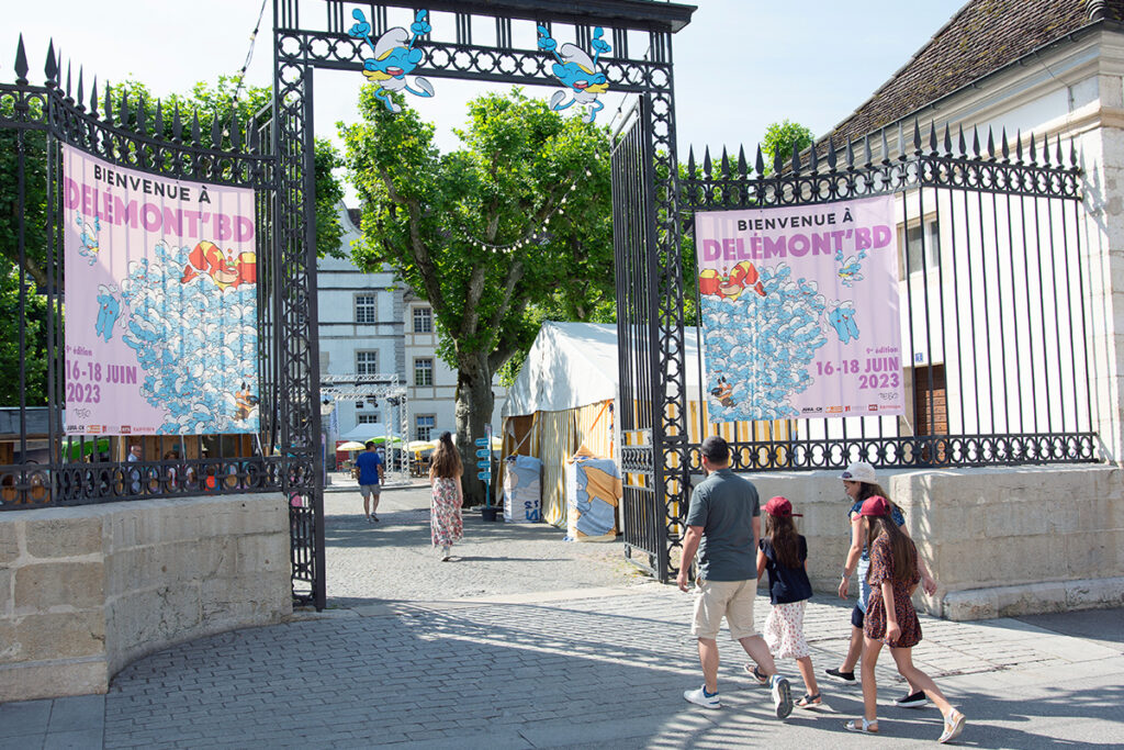 La cour du Château de Delémont accueille DelémontBD © Bruce Rennes