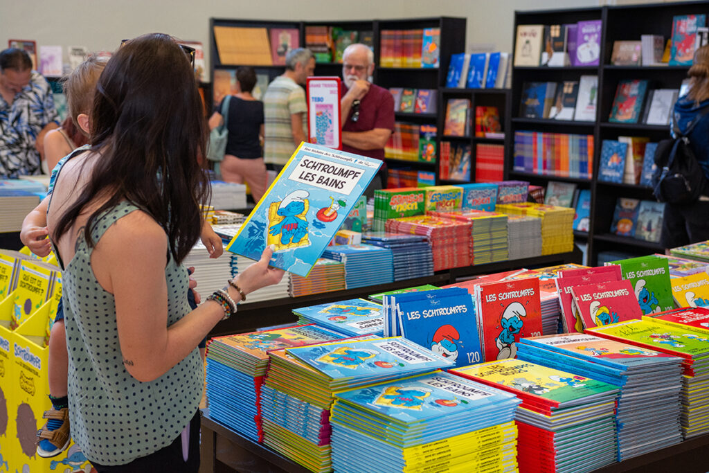 Plus de 13'000 ouvrages ont été proposés au public dans la librairie du festival © Bruce Rennes