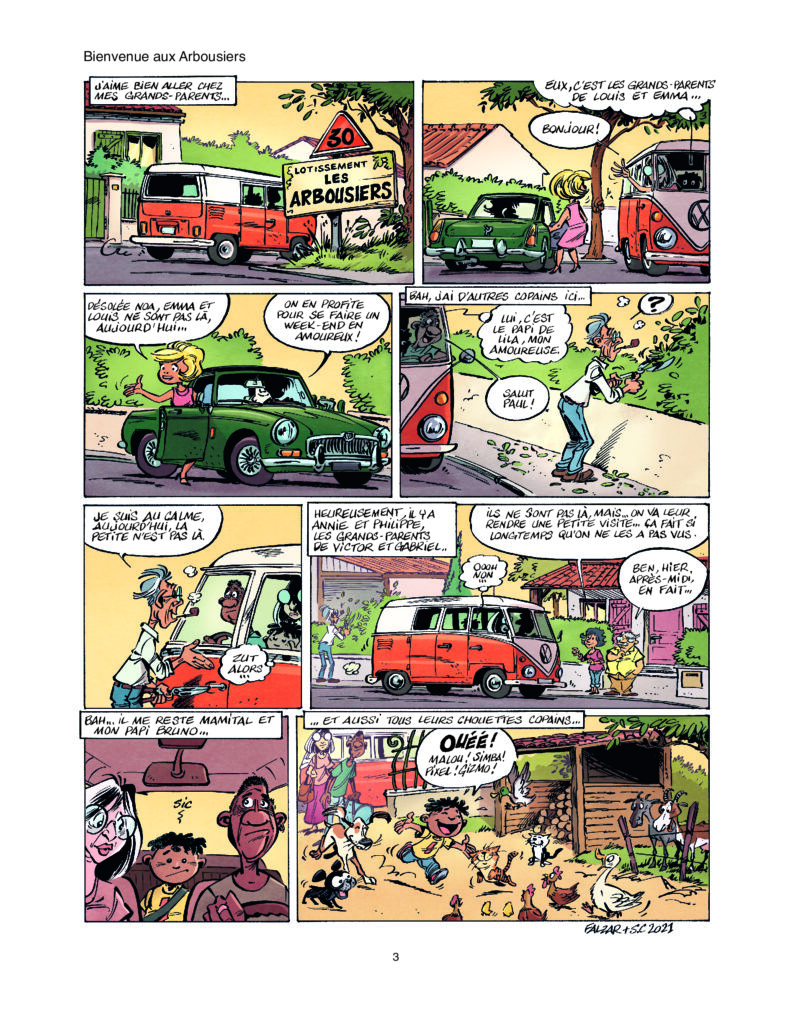 Planche 3 du tome 1 de la série Les Chicoufs