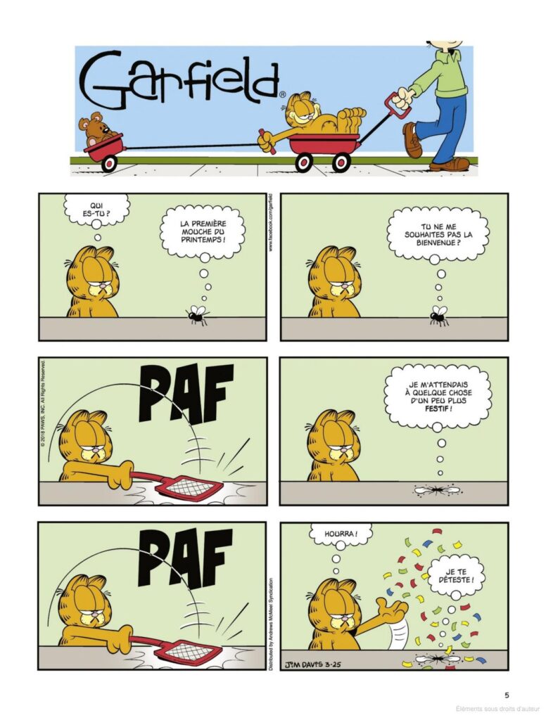 Page 5 du T76 de Garfield
