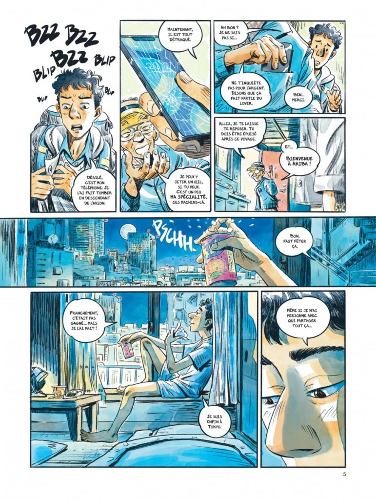 Page 5 du T1 de Tokyo mystery café