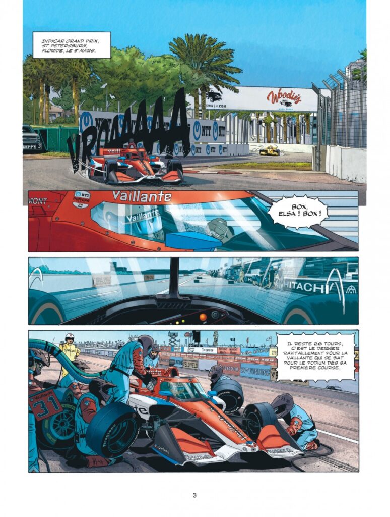 Page 3 du T13 de Michel Vaillant Nouvelle saison 