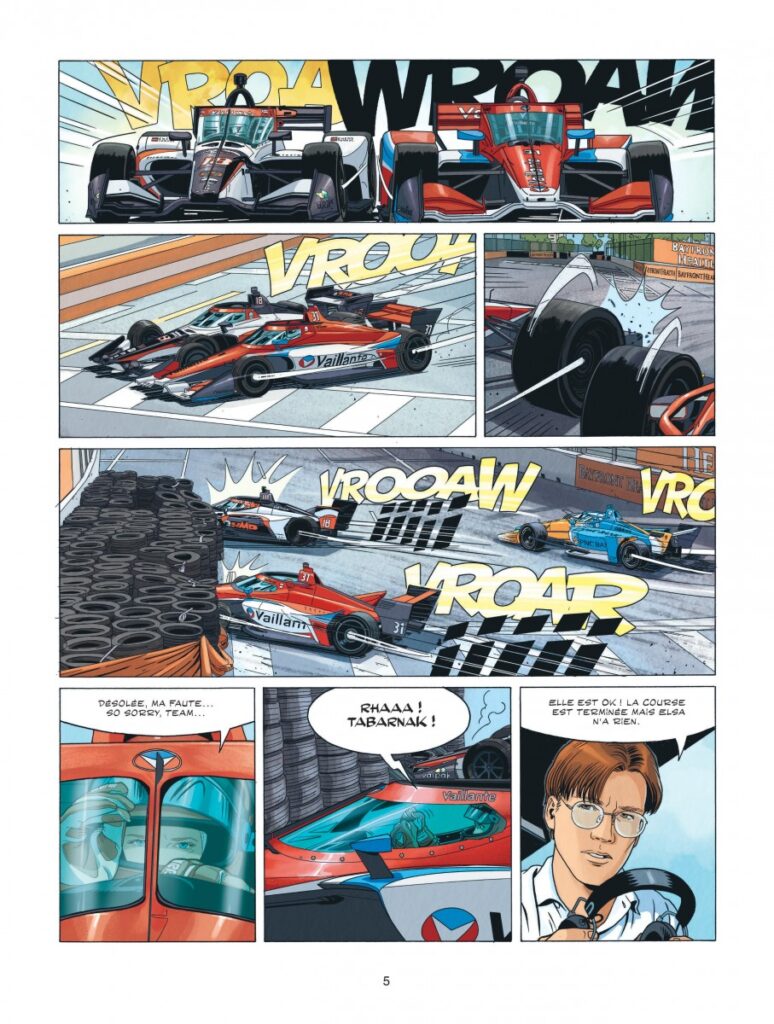 Page 5 du T13 de Michel Vaillant Nouvelle saison 