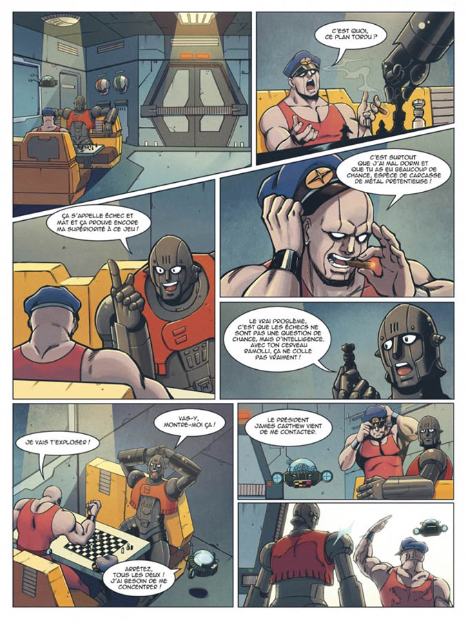 Capitaine Flam L'empereur éternel planche