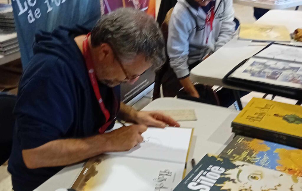 Stéphane Servain en dédicace