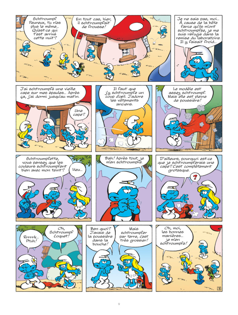 Les Schtroumpfs tome 42 Le Lombard planche 9