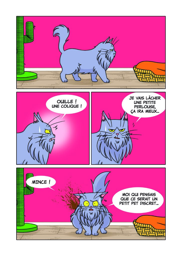 Pantouf' Le chat pas sympa Filou et A.J planche 6