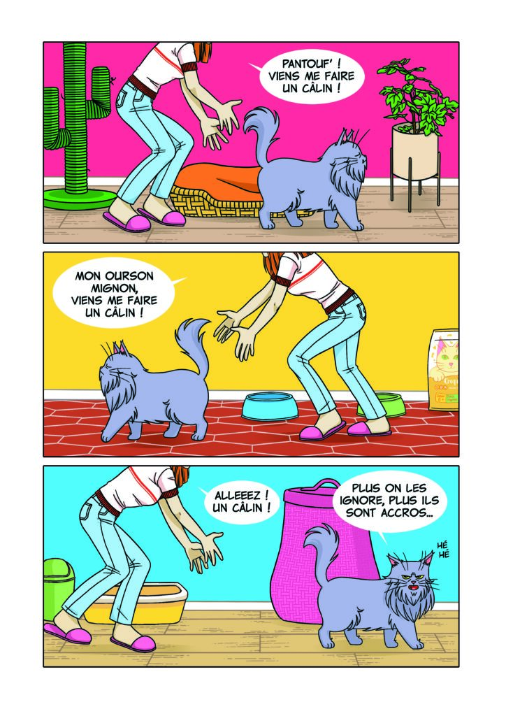 Pantouf' Le chat pas sympa Filou et A.J planche 9