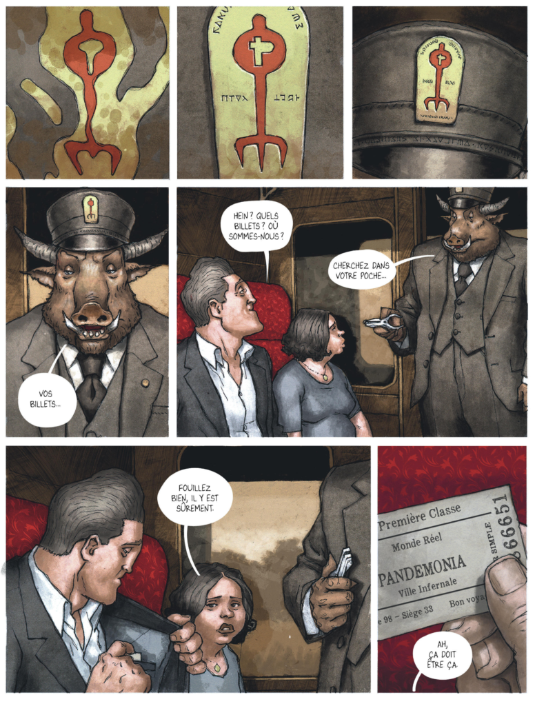 Bienvenue à Pandemonia Dargaud planche