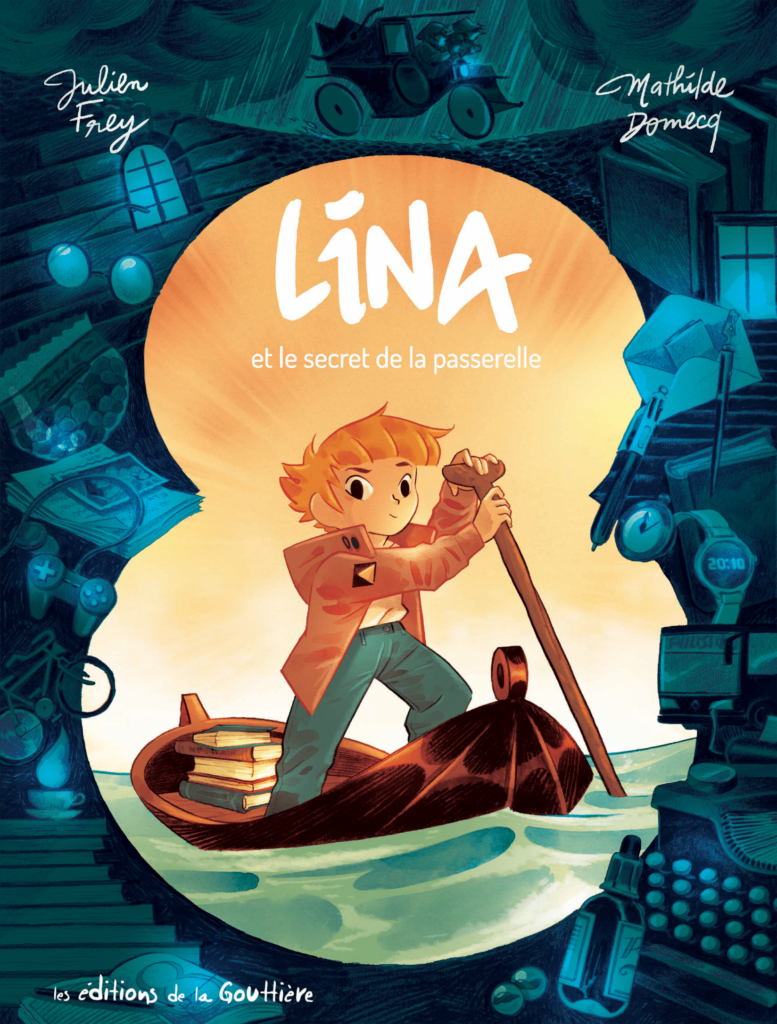 Lina et le secret de la passerelle Les Editions de la Gouttière couverture