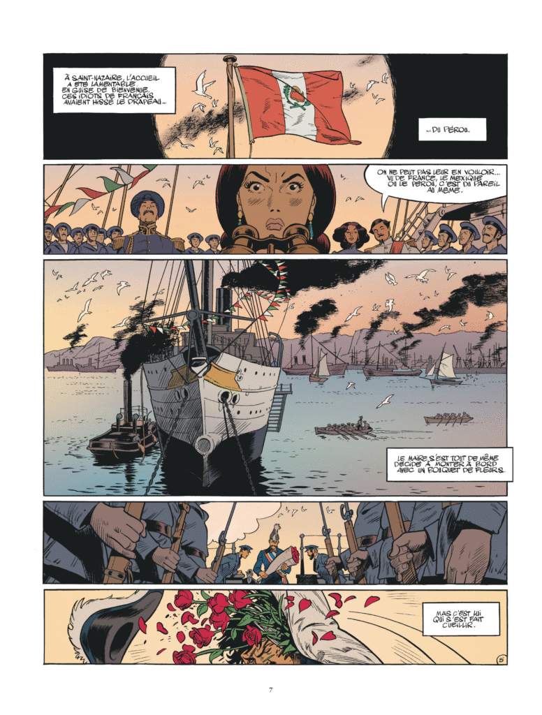 Charlotte Impératrice tome IV Dargaud planche 7