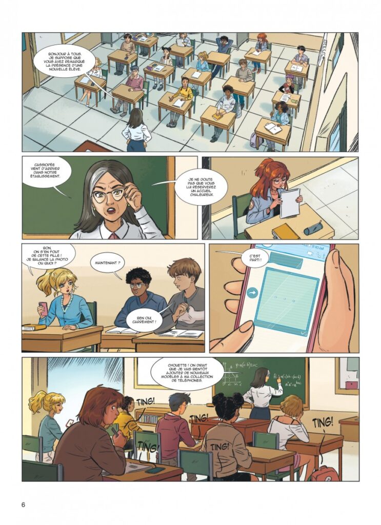 Cassiopée tome 1 Dupuis planche 6
