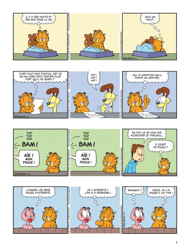Garfield tome 79 Dargaud planche 3
