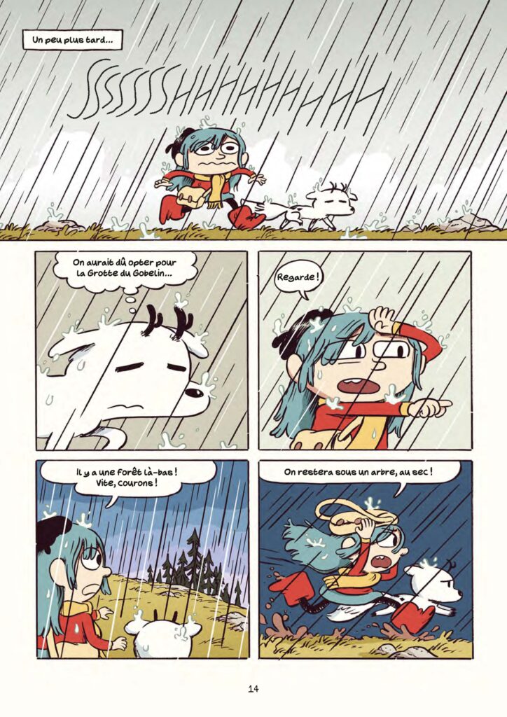 Hilda & Twig Pas nés de la dernière pluie Casterman planche 14