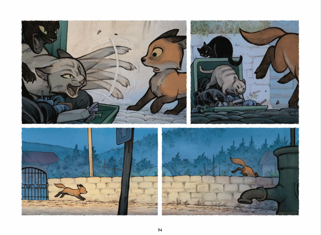 Le monde sauvage : Le renard roux Les éditions de la Gouttière planche 14