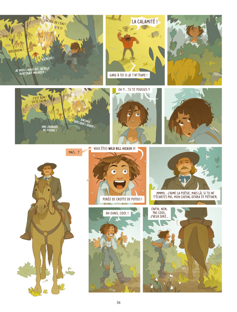 Calamity Jane tome 3 Le Feu Delcourt planche 36