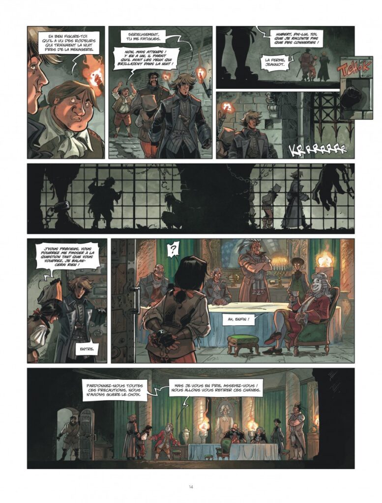 Le secret du roi tome1 Le Lombard planche 14