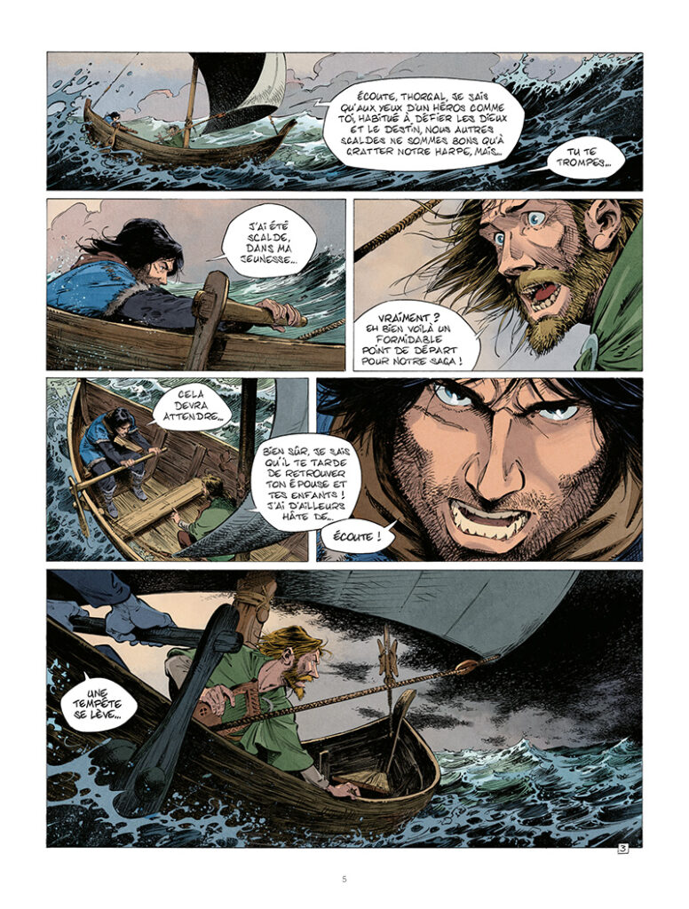 Thorgal de givre et de feu Le Lombard planche 5