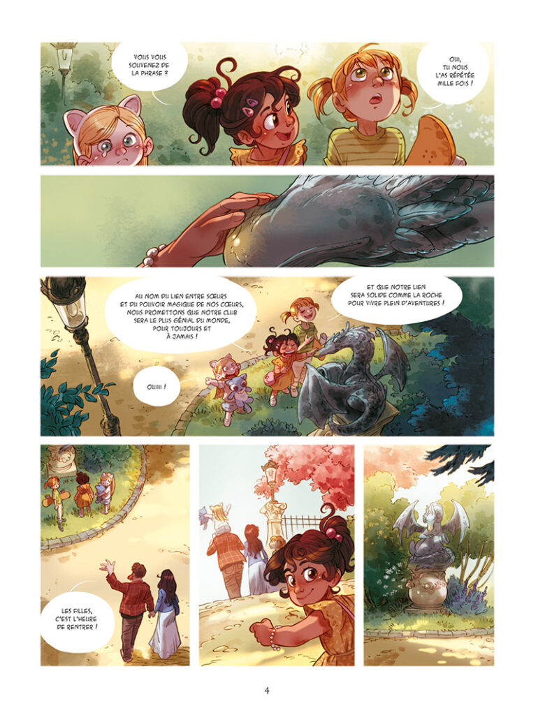 Les soeurs Grémillet tome 7 Le dragon d'or Dupuis planche 4