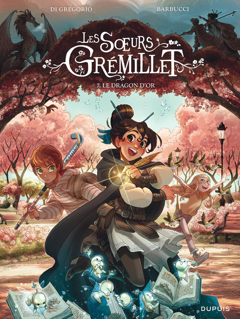 Les soeurs Grémillet tome 7 Le dragon d'or Dupuis couverture
