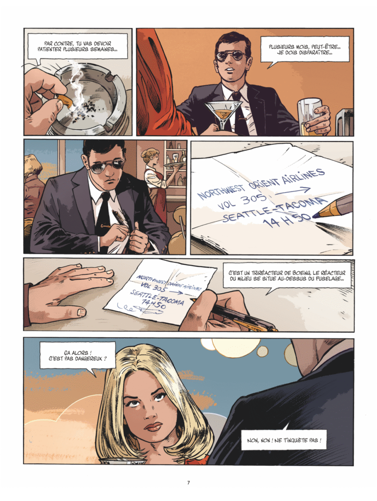 Le dernier vol de Dan Cooper Glénat planche 7
