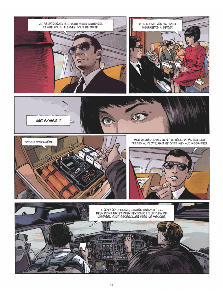 Le dernier vol de Dan Cooper Glénat planche 16