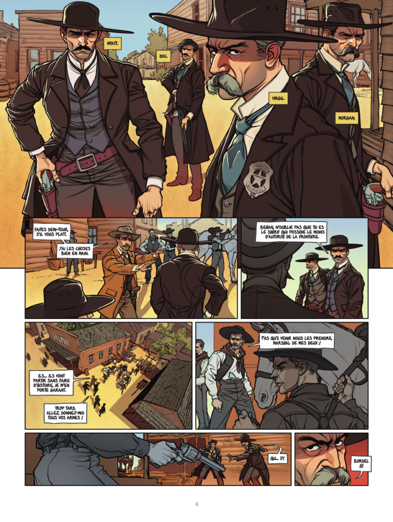 La véritable histoire du Far West - O.K. Corral Glénat planche 4