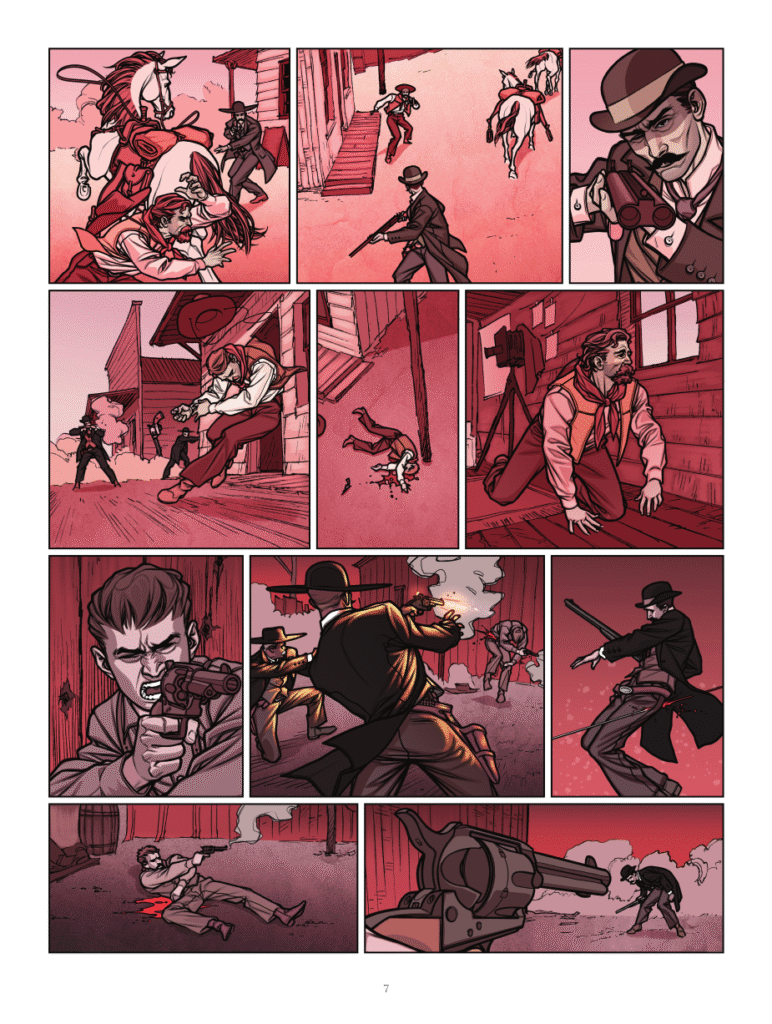 La véritable histoire du Far West - O.K. Corral Glénat planche 7