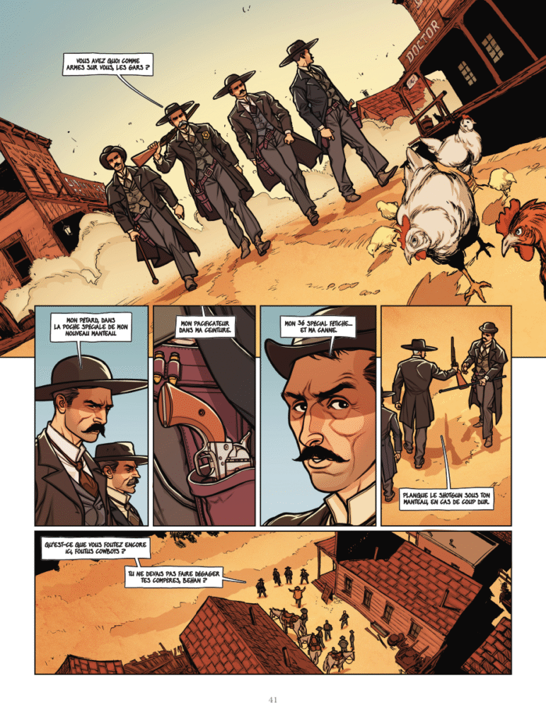 La véritable histoire du Far West - O.K. Corral Glénat planche 41