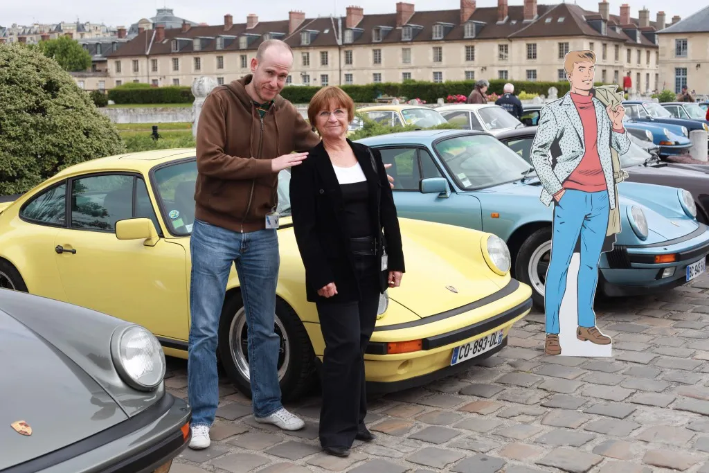 © photo Francis Forget - Nicole Gascard et Simon Van Liemt au Paris Porsche Festival 2015
