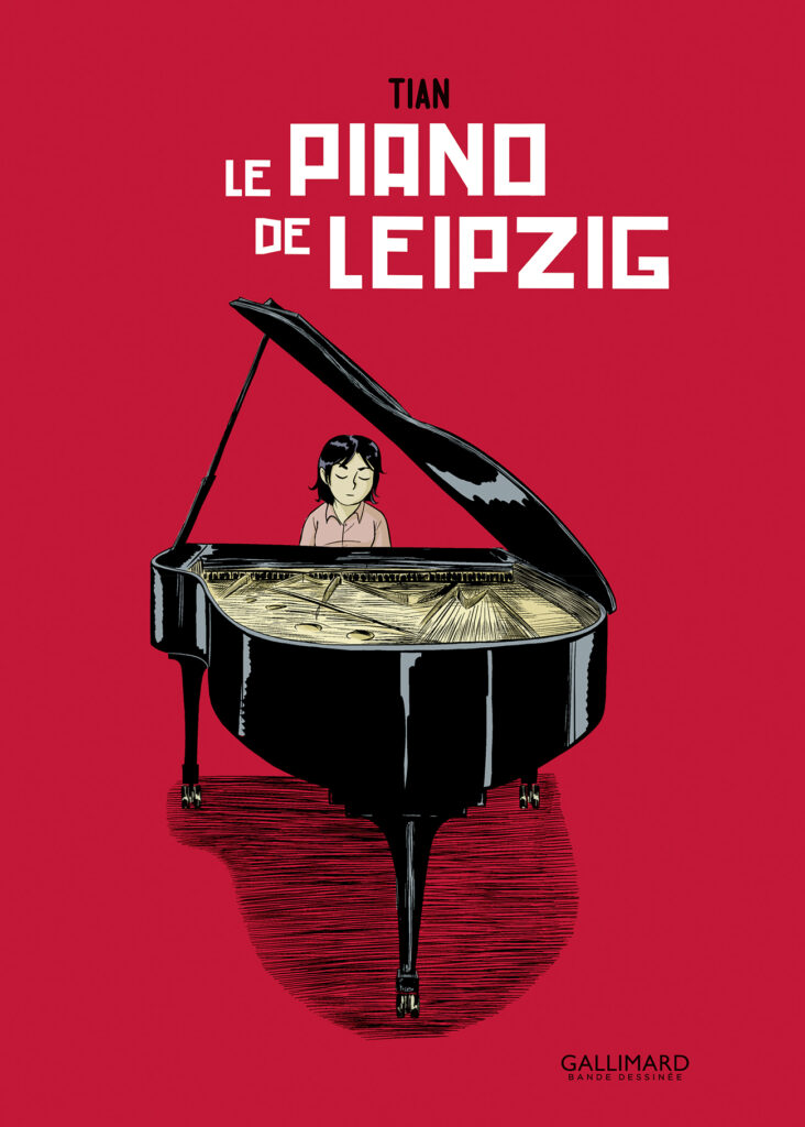 Le piano de Leipzig Gallimard Bande Dessinée 2025 couverture
