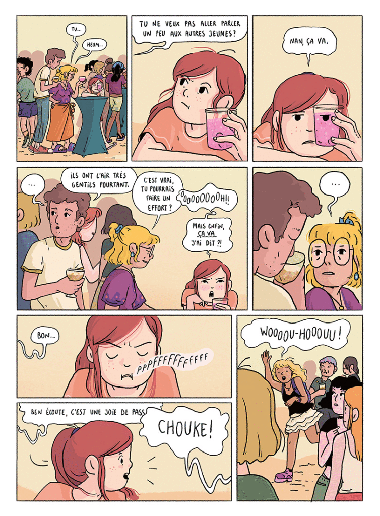 Entre elles Sarbacane planche