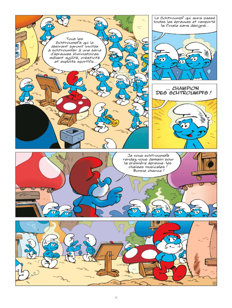 Les Schtroumpfs tome 43 Le Lombard p12