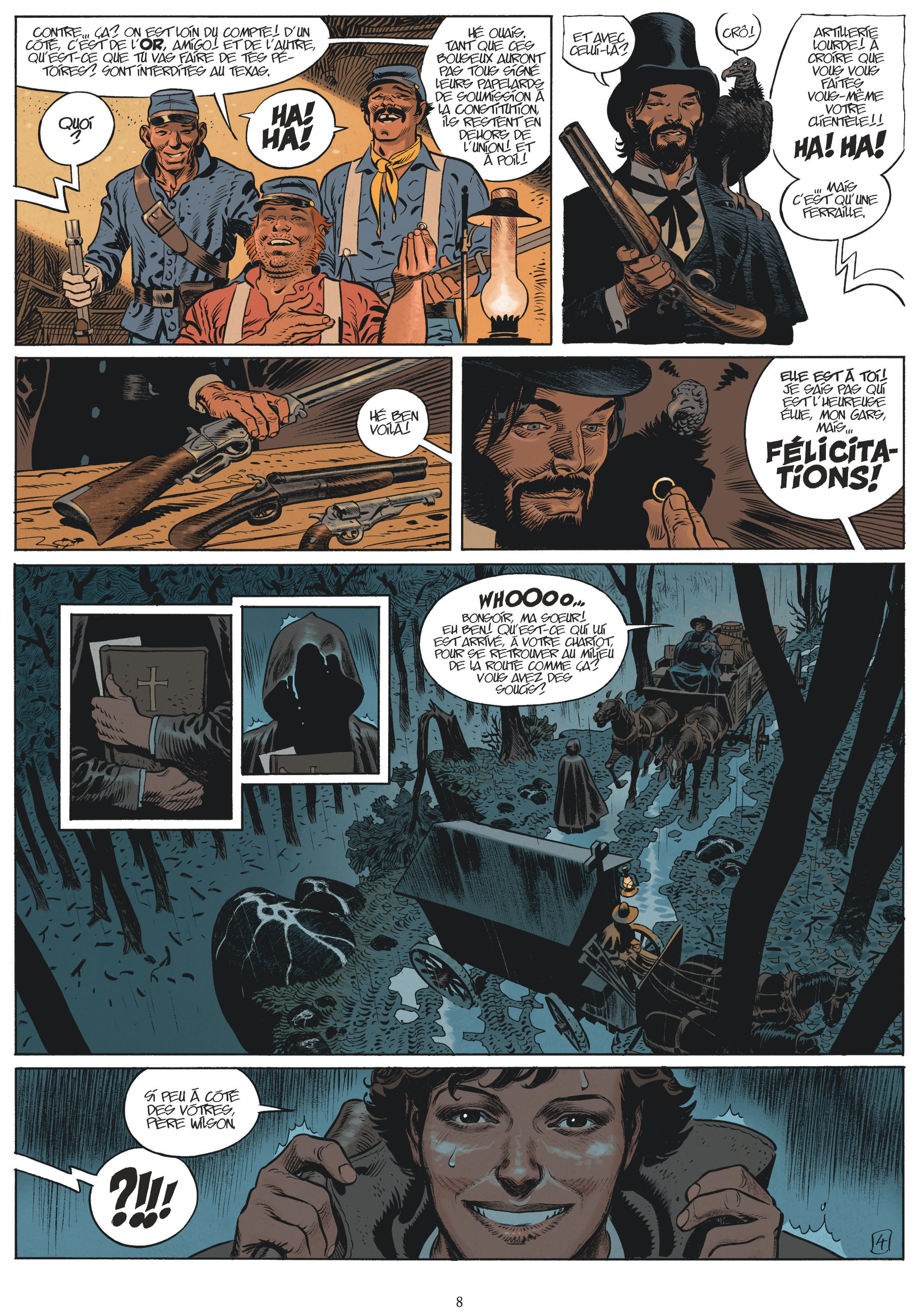 Undertaker tome 7 Dargaud planche 8