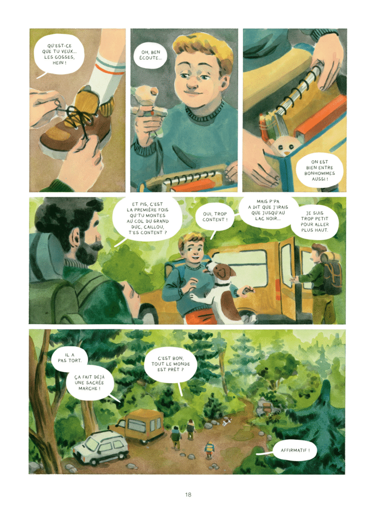 La mise à mort du tétras lyre Glénat planche 18