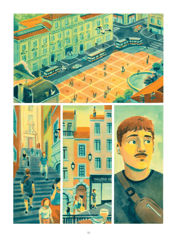 La mise à mort du tétras lyre Glénat planche 70
