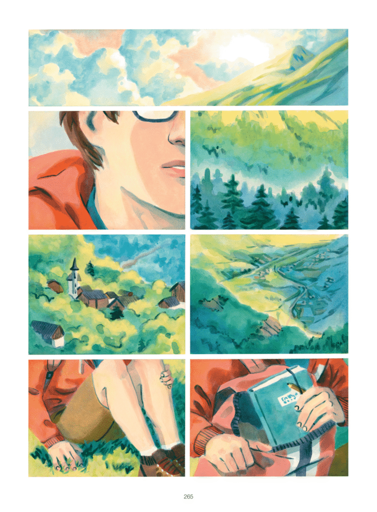 La mise à mort du tétras lyre Glénat planche 265